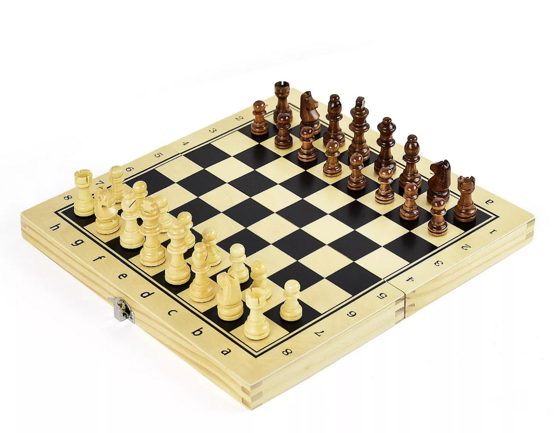 Шахматы 670 (магнит-дерево) (размер: L #4 (39см))