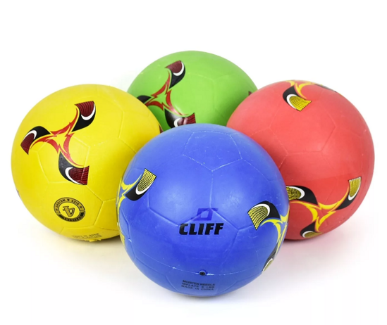 Мяч футбольный №4 (резина) (цвет: желтый)