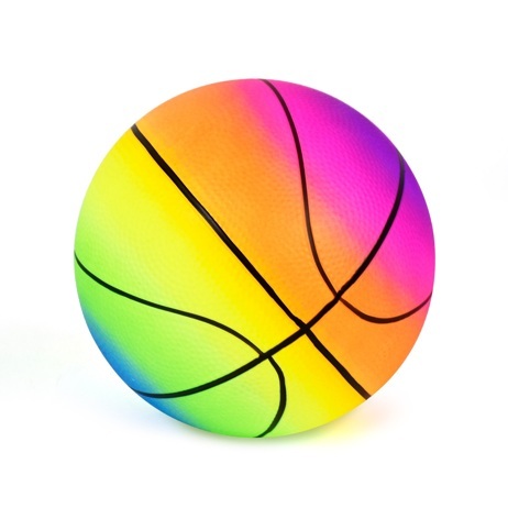 Мяч баскетбольный №4 d-23см (PVC) (цвет: радуга)